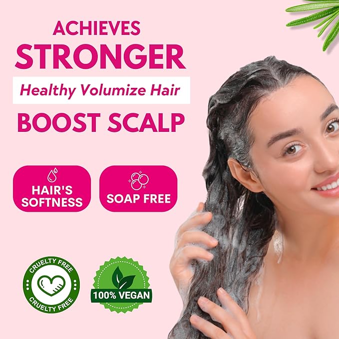 Muun Rosemary Shampoo Bars For Hair Growth & Regrowth; Anti Hair Loss; Volumeious, Thickening Hair; Scalp Enhancer; pH Balanced; Sulfate Free & Silicone Free - Pack 1