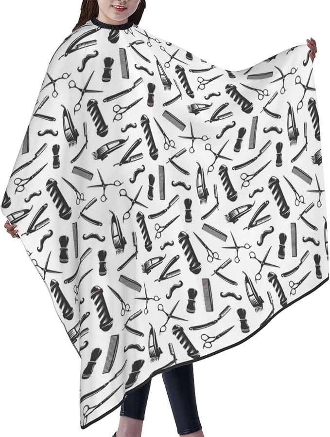 Custom Barber Cape for Men Personalized Salon Cape Hair Capes for Hairstylist Hair Cutting Apron for Barbershop