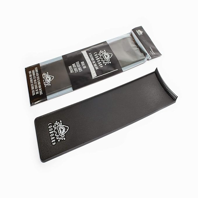Authentic Cooboard Balayage Board with Teeth | Original Highlighting Paddle from The Maker of Cooboard Hair Highlighting Kit | Easy to Clean, Sturdy, Lightweight (Cooboard XL Black)