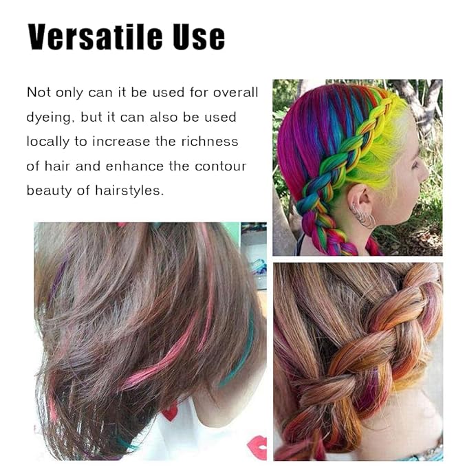 Temporary Hair Color Spray, Fired Red Hair Dye Pomades for Kids and Women-Perfect for Cosplay, Christmas, and Halloween Parties, Natural Washable Quick-Drying, One-Time Use in one wash (Red, 120ml)