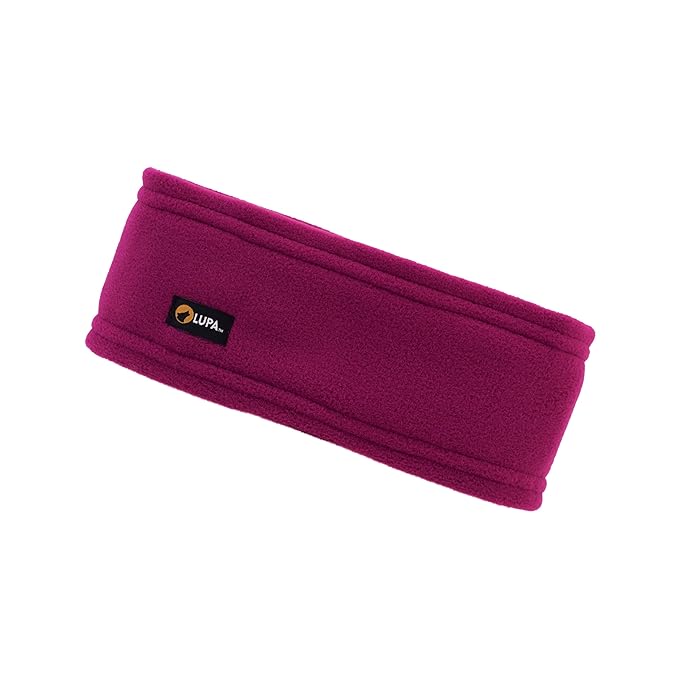 Lupa Handmade Unisex Triple-Layer Micro Fleece Headband - Ear Warmers for Women & Men - Ears Cover (Fuchsia)