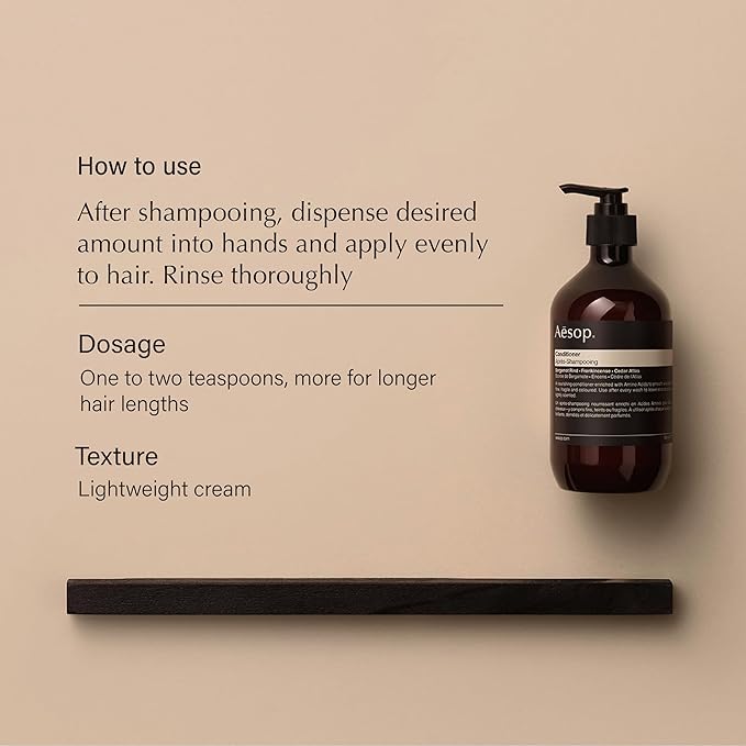 Aesop Conditioner | Soften and Hydrate All Hair Types | Nourishing Formula Enriched With Amino Acids | Citrus, Earthy, Woody | 16.9 oz / 500mL