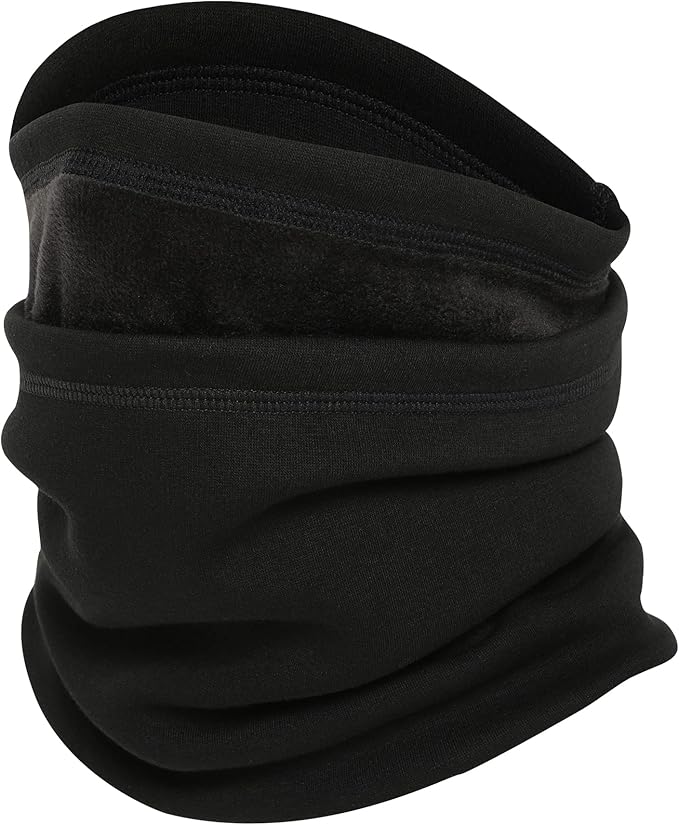 SUNMECI Neck Gaiter Warmer Ski Scarf Windproof Mask - Thick Fleece Neck Warmer Cold Weather Face Mask