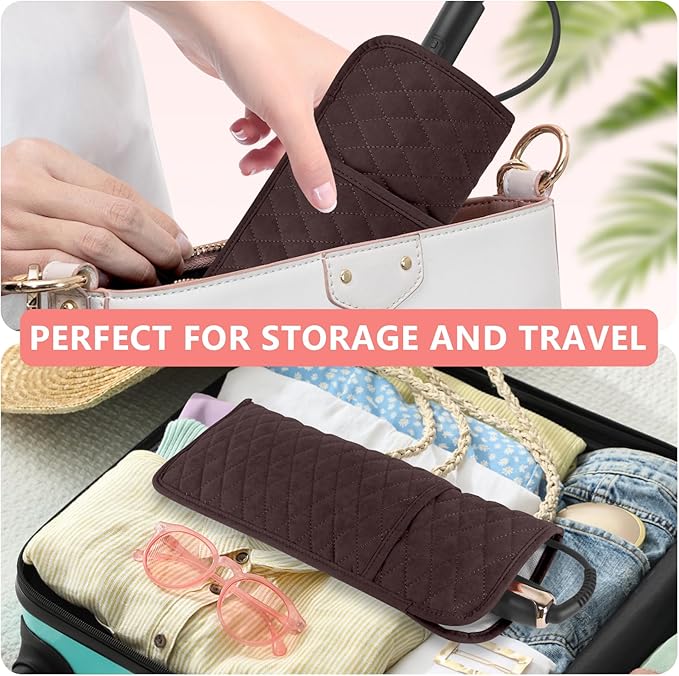 Heat Resistant Hair Tools Organizer Bag Portable Travel Storage Cover Pouch for Hair Straighteners, Curling Irons, Flat Irons and Hot Styling Tools(13.8" x 5.5")