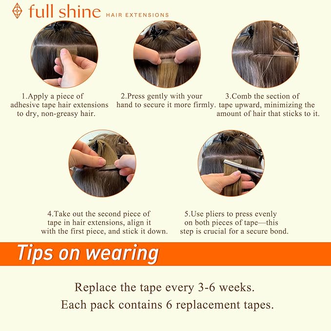 Full Shine Brown Tape in Hair Extensions Human Hair Tape ins Color 2 Dark Brown Straight Hair Extensions 24 INCH 100G Seamless Skin Weft Brazilian Double Sided for Daily Wear 40 PCS
