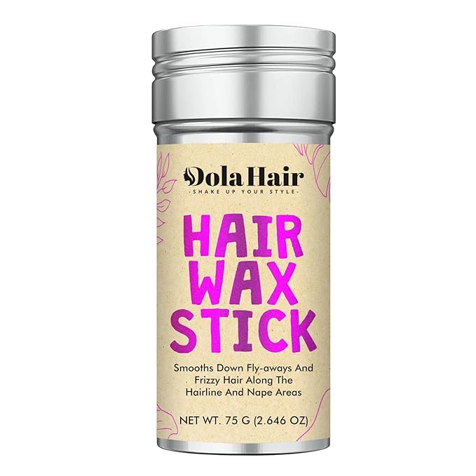 Dolahair Hair Wax Stick - Flyaway Control and Styling Pomade for Kids, Women, and Men - Hair Bun Maker and Accessorie stocking stuffers for teen girls (1 Pack of Wax)