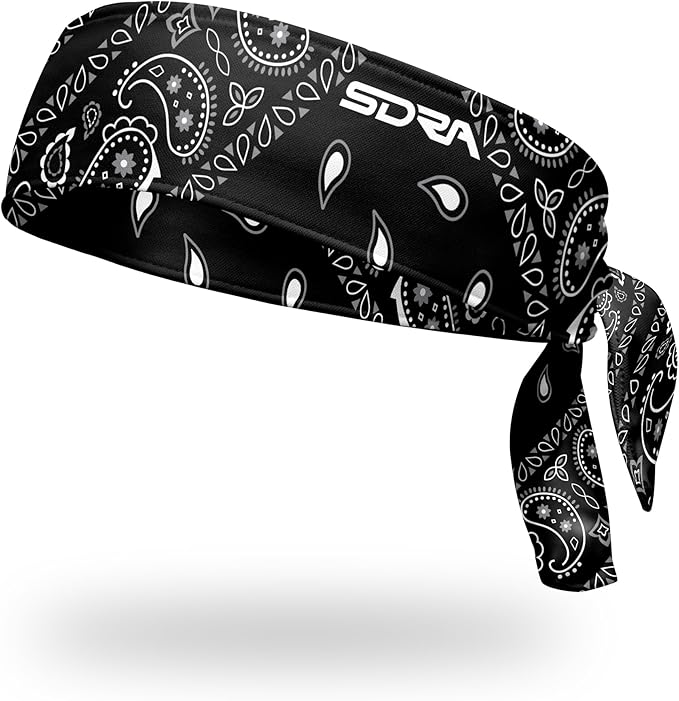 Suddora Paisley Print Bandana Headband, Multi-sport Boho Style Bandana, Non-slip Fabric, Unisex Head Accessory for Bikers