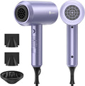 slopehill Professional Ionic Hair Dryer, Powerful 1800W Fast Drying Low Noise Blow Dryer with 2 Concentrator Nozzle 1 Diffuser Attachments for Home Salon Travel (Lavender)