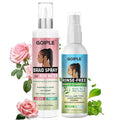 Braid Spray Rose Mint for Dreads, Dreadlocks, Locks - Rose Water Braid Spray No-Water Braid Shampoo for Locs, Twists, Weaves - Rinse-Free Dreadlock Shampoo for Build-Up, Odor, Itch & Flakes 2PCS