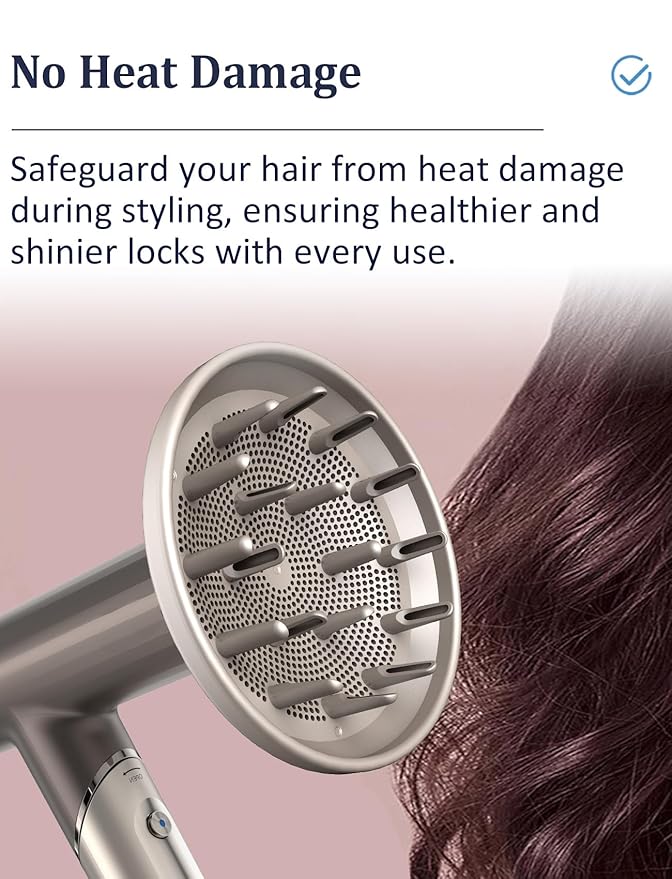 Diffuser Attachment for Shark Hair Dryer HD542, HD732, HD731, HD332, HD331, HD301, Styling Tool for Wavy, Curly, Coily Hair, Enhance Natural Curls Accessories for Blow Dryer Styler