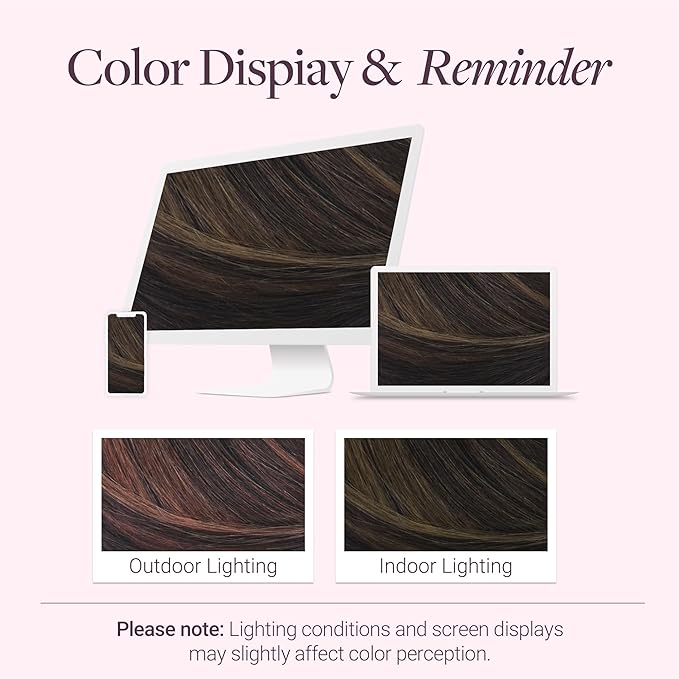 GOO GOO Clip in Hair Extensions Real Human Hair, Remy Human Hair Extensions Clip ins for Women, Natural Human Hair, 26inch 180g 7 Pcs, #2/6 Dark Brown Highlighted Chestnut Brown