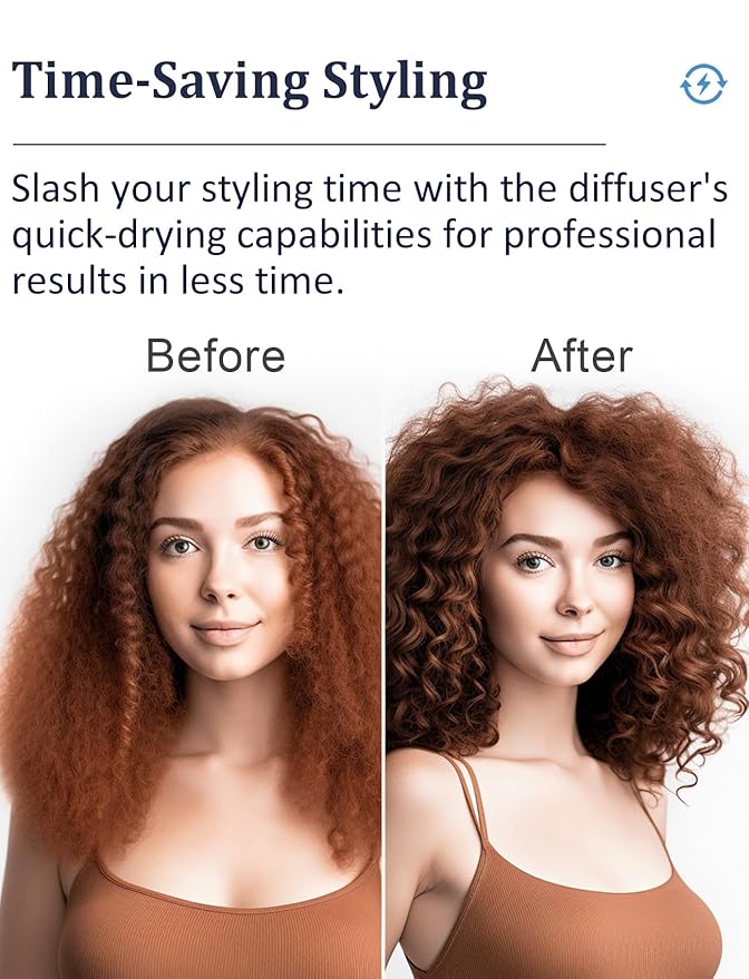 Diffuser Attachment for Shark Hair Dryer HD542, HD732, HD731, HD332, HD331, HD301, Styling Tool for Wavy, Curly, Coily Hair, Enhance Natural Curls Accessories for Blow Dryer Styler