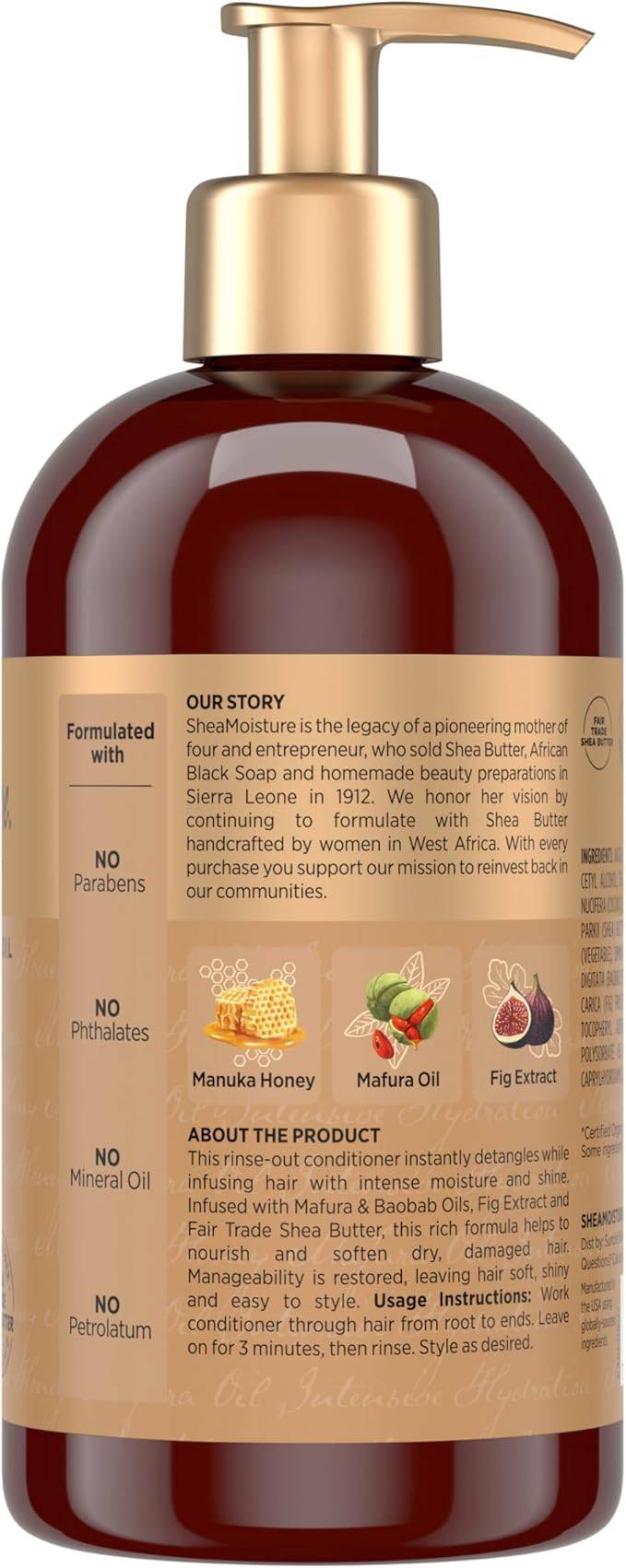 SheaMoisture Manuka Honey & Mafura Oil, Intensive Hydration Conditioner, 13 fl oz (384 ml)