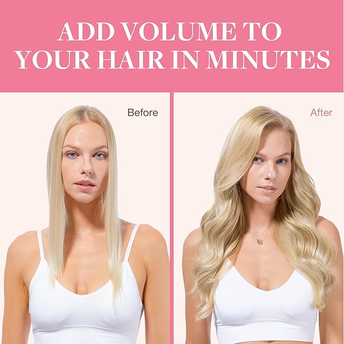 GOO GOO Clip in Hair Extensions Real Human Hair, Remy Human Hair Extensions Clip ins for Women, Natural Human Hair, 22inch 150g 9Pcs, 18D/22F Dirty Blonde Highlights