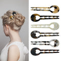 Small Hair Pins, French Hair Sticks for Fine Hair, Dark Tortoise Pattern, Fine Hair Accessories，