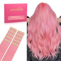 WENNALIFE Tape in Hair Extensions Human Hair Peach Pink Tape in Extensions, 10pcs 30g 22 inch Remy Invisible Tape Ins Straight Colored Soft Refill Set