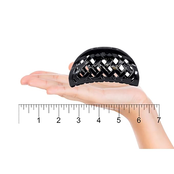 Camila Paris CP1806 French Hair Clip for Women Thick Hair for Long Curly Wavy Hair, Girls Hair Claw Clips Jaw, Durable Styling Big Claw Clip for Thick Hair, Strong Hold No Slip Grip, Made in France