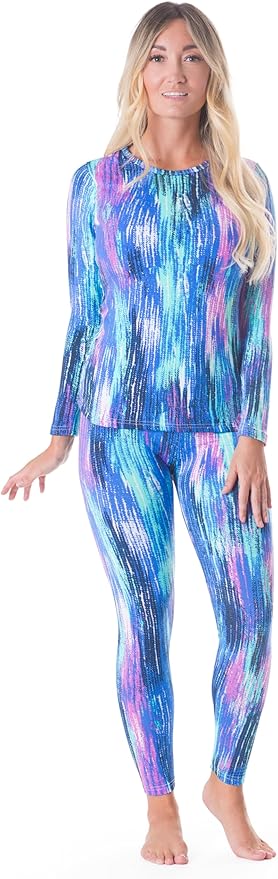 Rocky Thermal Underwear Women Long Johns Womens Thermals Top Bottom Set Fleece Lined Under Wear Clothes Base Layer Thermals