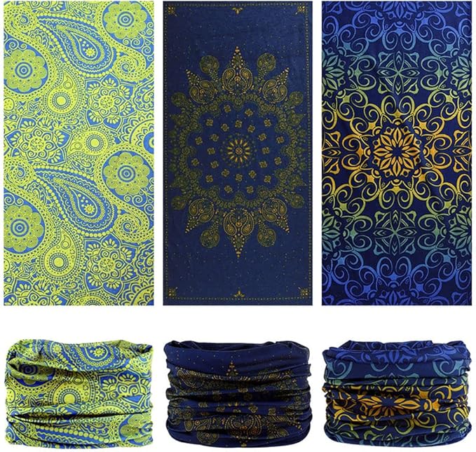 Neck Gaiter Headband Headwear Head Wrap Face Mask Magic Scarf Bandana for Men and Women