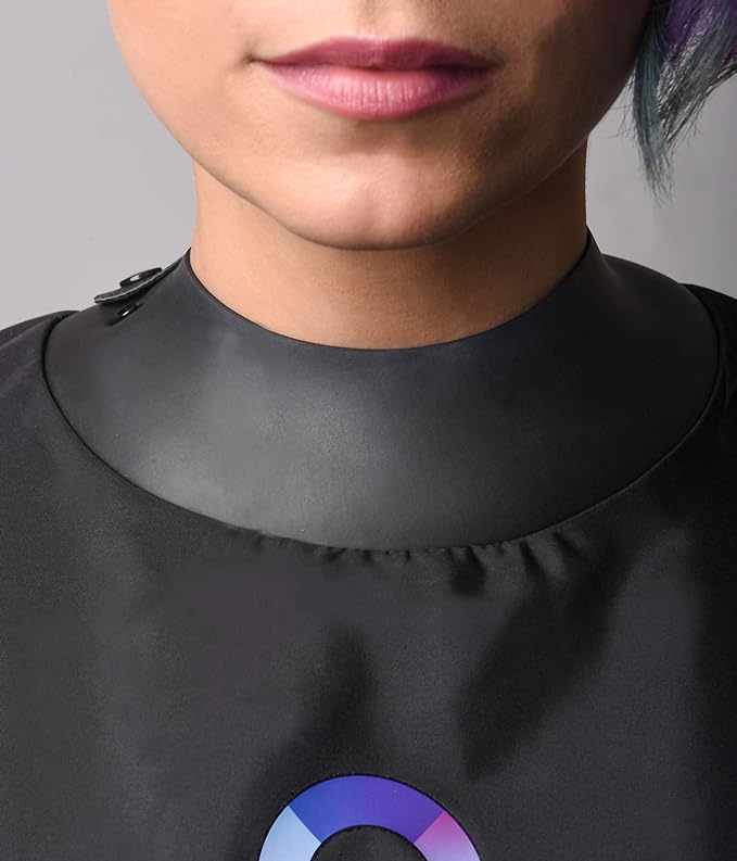 FRAMAR Professional Hair Cutting Cape – Hair Cutting Capes For Adults, Salon Cape For Hair Cutting, Capa De Peluqueria Professional, Barber Capes, Haircutting Capes For Adults – Rubberized Collar