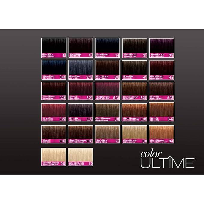 Schwarzkopf Color Ultime 1.4 Sapphire Black Hair Dye, Permanent Intense Black with Diamond Brilliance, Fade-Resistant, Covers Grays, All Hair Textures