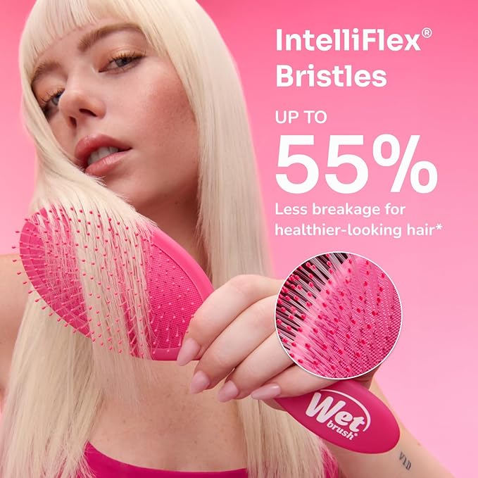 Wet Brush Original Detangler Hair Brush, Amazon Exclusive Aqua- Ultra-Soft IntelliFlex Bristles-Detangling Hairbrush Glides Through Tangles For All Hair Types (Wet Dry & Damaged Hair) - Women & Men