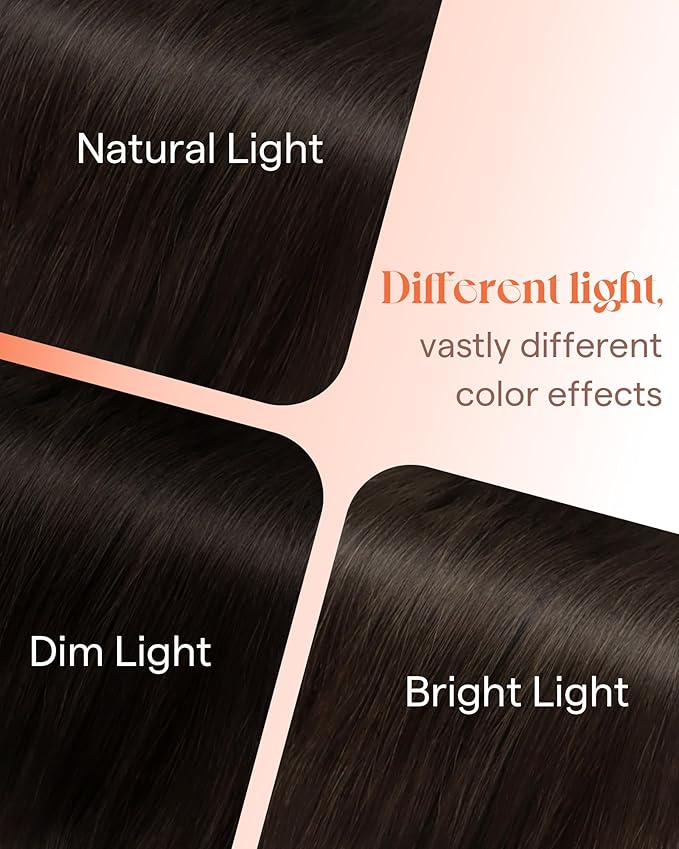 Sunny Hair Tape in Hair Extensions Real Human Hair Invisible Remy Hair Extensions Tape ins for Women Darkest Brown 18 inch 25G