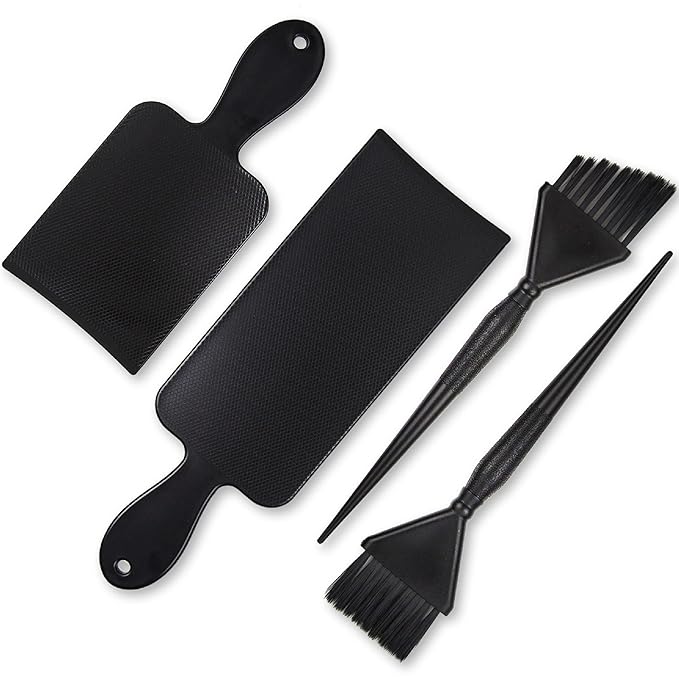 Balayage Kit - 1 Long and 1 Short Balayage Board, 1 Straight and 1 Angled Hair Dye Brush - Hair Highlighting Kit - Hair Dye Kit - Hairstylist Accessories Brushes