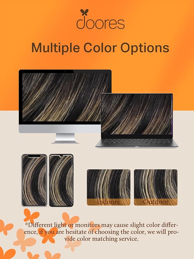 DOORES Human Hair Extensions Tape in, Balayage Natural Black to Light Blonde 22 Inch 30g 10pcs, Tape in Hair Extensions Remy Hair Extensions Straight Hair