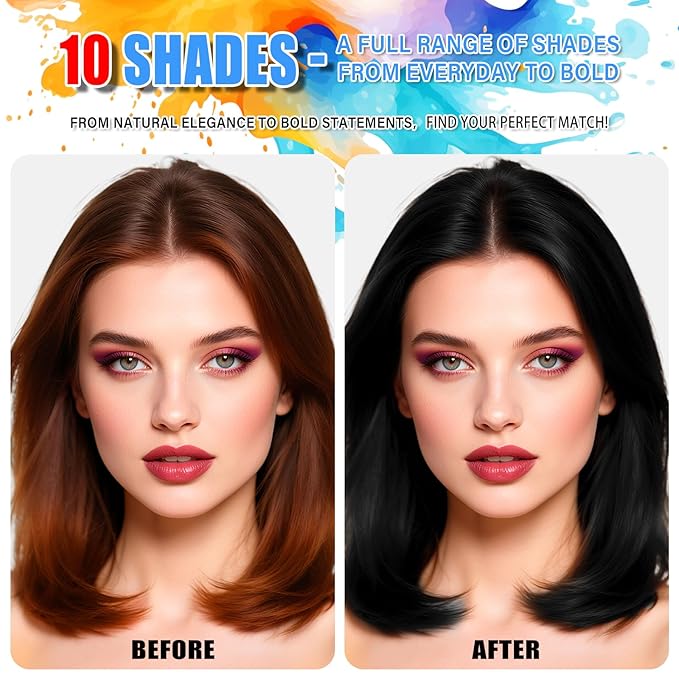 Black Hair Spray Temporary Hair Color Spray for Kids Women Men, Temporary Hair Dye, Root Touch Up Hair Color Dye,Washable Hair Spray Wax for Party Makeup, Halloween, Cosplay(120ML)