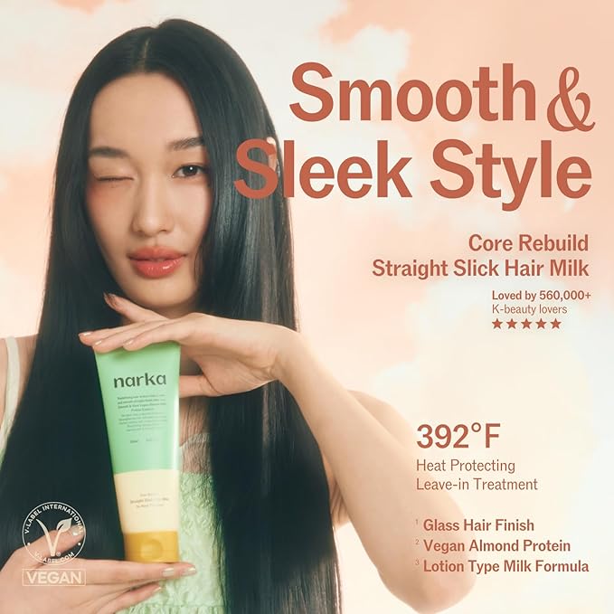 Leave-In Conditioner Hair Milk – Heat Protectant 392°F (200°C), Anti-Frizz Smoothing Cream, Split End Repair, Lightweight Non-Greasy Hydrating Hair Serum (150ml / 5.07 fl oz.)