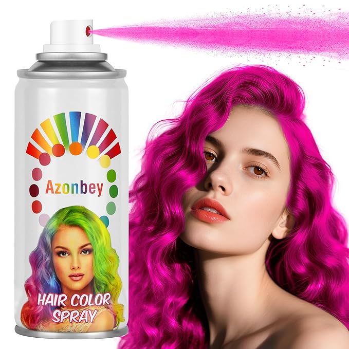 Halloween Hair Spray,Temporary Hair Color Spray for Women Kids Men,Washable Hairspray,Colored Hair Spray,Color Hairspray for Halloween,Party,Cosplay,Christmas Day (#Pink)