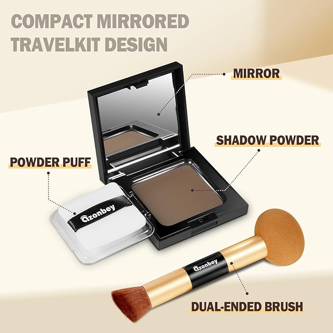 New Root Touch Up Hair Color,Hair Fibers for Thinning Hair,Cruelty Free Hairline Powder - Instantly Cover Touch Up, Hair Color Root Touch Up Powder, Hair Thickener for Women & Men (Med Brown)