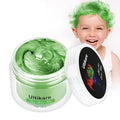 Green Hair Dye Wax, Ultikare Temporary Hair Color for Kids 3.4 Fl Oz Washable Natural Hair Wax Color Dye Mud Cream DIY Hairstyle Clay For Halloween, Cosplay, Party, Christmas Gift Boys