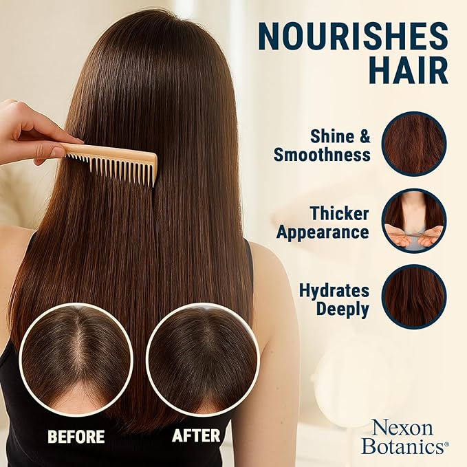 Rosemary Oil for Hair Growth 6 fl oz - Nourishing Blend for Frizz Control, Scalp Refresh & Stronger Hair - Aceite de Romero Para el Cabello - Nexon Botanics