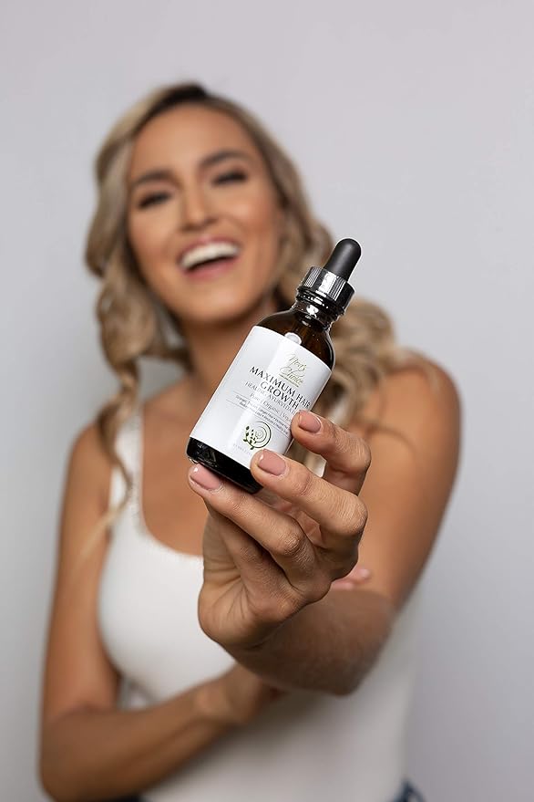 Maximum Slim Noa's Choice ORGANIC Ayurvedic Hair Growth Formula for FULLER, Longer, Thicker, Healthier Hair. Revive your Hair and Scalp TODAY! Best Treatment for Hair Loss & Thinning Hair 2.1 oz