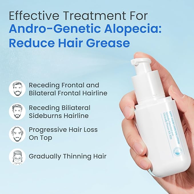 0.5% KX-826 Hair Growth Spray DHT Blocker Hair Thickening Regrowth Treatments,Oil Control Hair Loss Reduction 3-6 Months New Hair Visible,Hair Growth Products Men&Women-3 Month Supply 180ml
