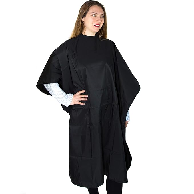 Hair Coloring Cape - Water-Resistant Salon Wear for Hair Dyeing, Cutting, and Styling - Lightweight, Durable Hairdresser for Adults - Professional Hairdressing Apparel for Salon or Home Use