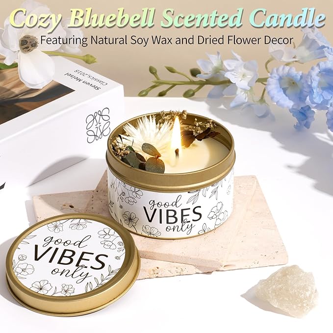 Spa Gifts for Women Bath Gift Set, BlueBell Relaxing Spa Gift Baskets Home Bath Set Self Care Kit Care Package Thank You Christmas Birthday Gifts for Women Mom Her Friend Sister Teen Girl Wife Grandma