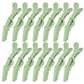 Ondder 14 Pcs Green Hair Clips for Sectioning and Styling - Larger Salon Pro Clips for Barber Coloring, Cutting - Hair Accessories for Women and Men