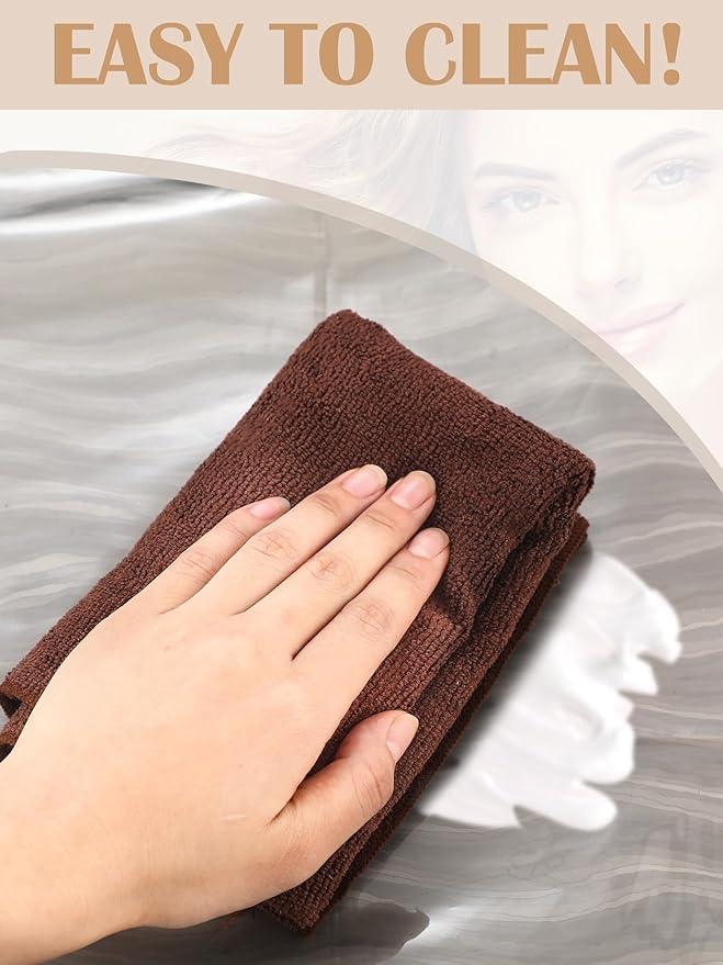 Zhanmai 4 Pieces Hair Color Shampoo Cape for Salons Waterproof Hair Washing Capes Makeup Beauty Salon Apron for Barber(Ripple)