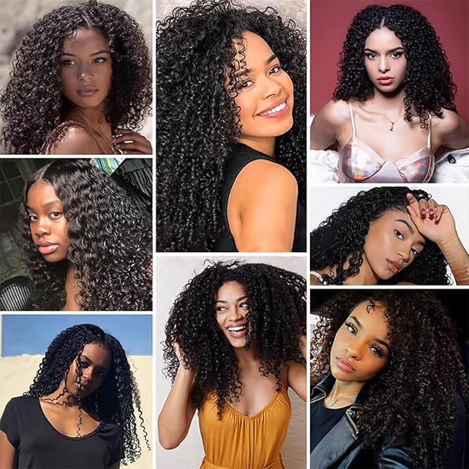 Bundles Human Hair Natural Black Deep Wave Bundle Niegmeag Virgin Remy Hair 3 Bundles 26 28 30 Inch Double Weft Soft and Silky Color 1B Bundle 300g