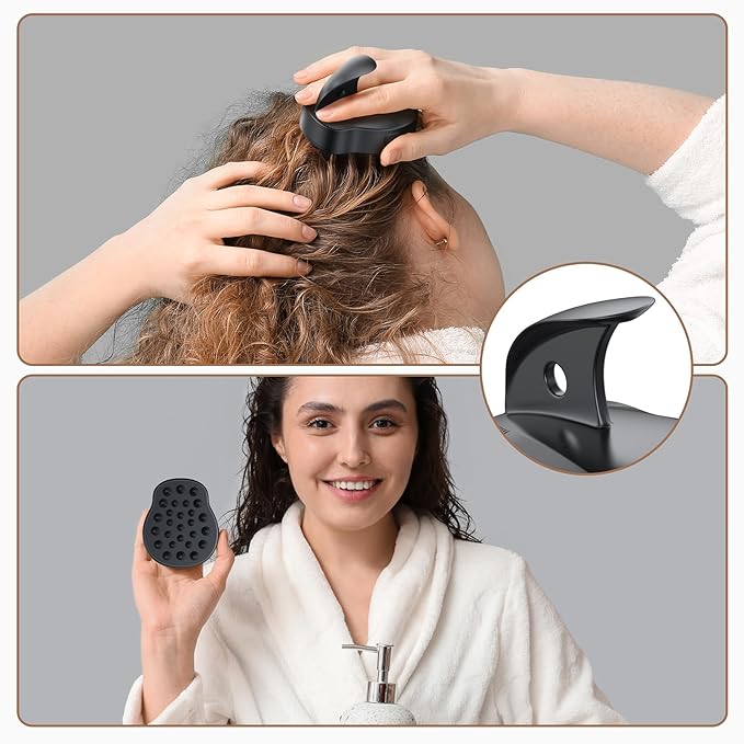 Electric Hair Scalp Massage Brush with Soft Silicone Bristles,3-Level Vibration,IPX6 Waterproof for Hair Growth & Dandruff Removal, Scalp Exfoliator(Green)
