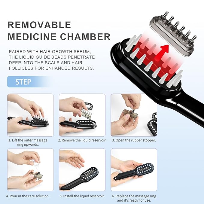 Laser Hair Growth Comb, Handheld Hair Growth Comb - Hair Comb