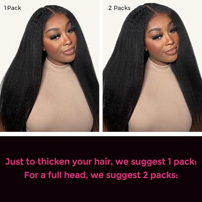 Lashey Clip in Hair Extensions Real Human Hair, Kinky Straight Hair Natural Black #1B 7pcs 120g 22 Inch Clip in Hair Extensions Remy Human Hair with Lace Weft Thick Human Hair for Women