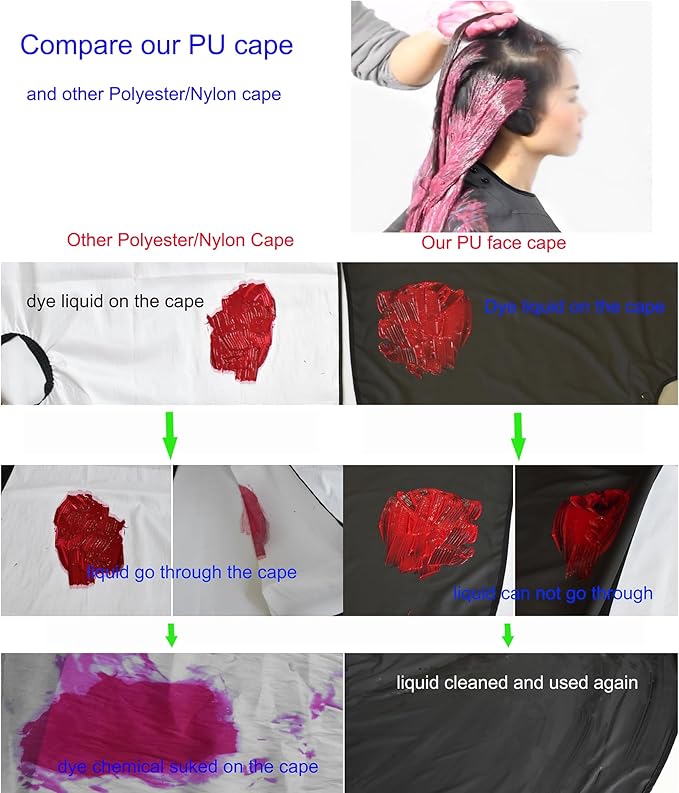 Professional Hair Chemical Hair Shawl Waterproof Bleach Proof Hair Color Dye Shawl