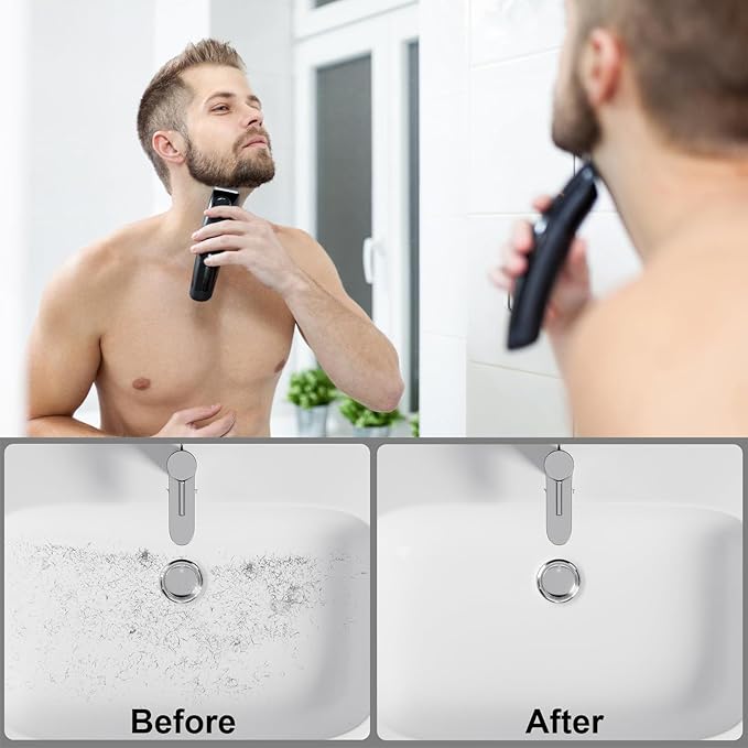 Beard Bib, Beard Apron Foldable Multi-Purpose Shaving Bib, Apron for Men for All Men'S Gifts (grey)
