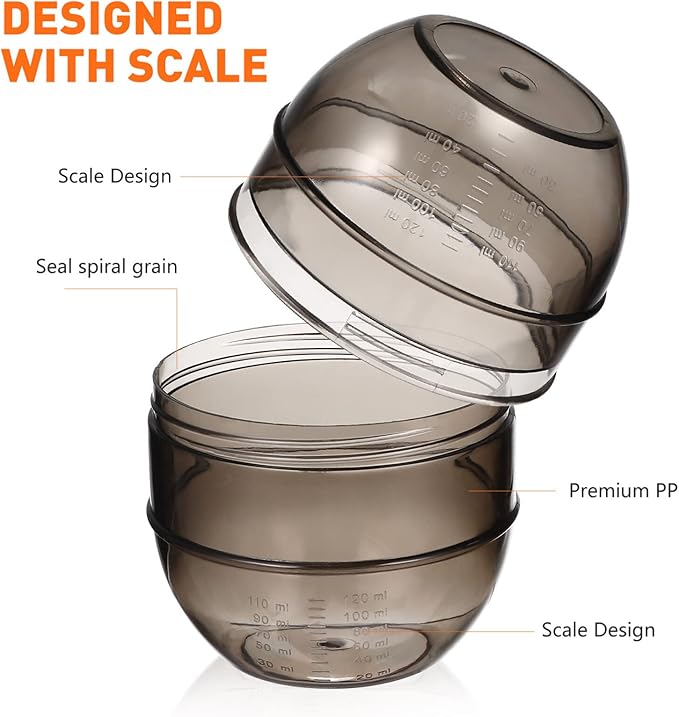 Lurrose Hair Dye Color Mixing Cup with Double Scale Hair Tint Shaker Mixer Bowl for Salon and Home Coloring