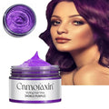 Hair Color Wax,Temporary Hair Color Dye,Washable One-time Natural Hair Coloring Mud Wax for Halloween Cosplay, Party & Daily Use,Easy to Remove (Purple-4.23 oz)