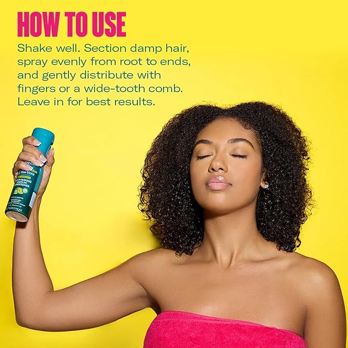 Mielle Kalahari Melon & Aloe Vera Multi-Tasking Leave In Conditioner Spray - 3-in-1 Hair Detangler Spray, Curl Refresher & Moisturizer for Dry, Curly & Textured Hair - Up to 5 Days of Moisture (6.7oz)